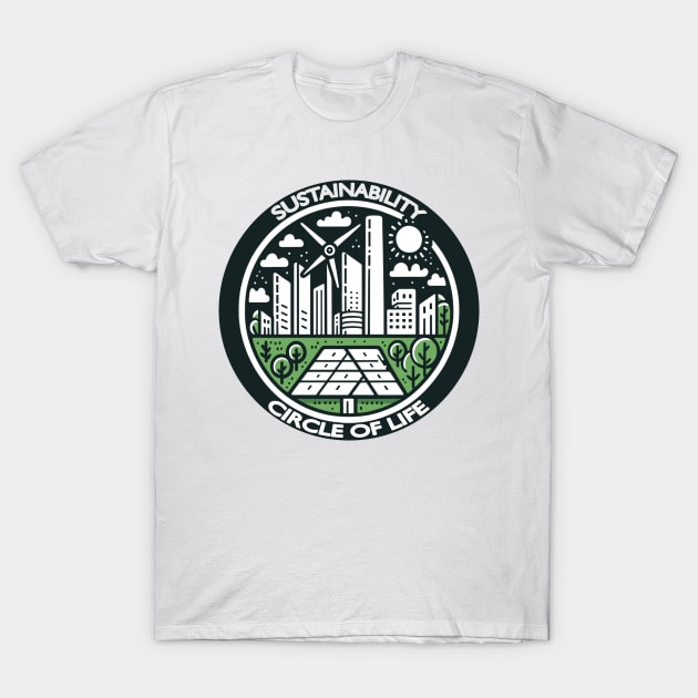 Sustainability Circle of Life: Grow Green T-Shirt by maknatess